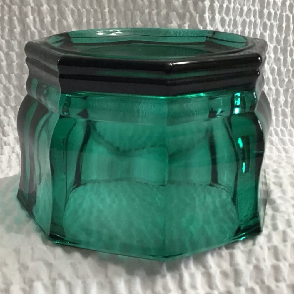 Vintage Indiana Confections Glass Candy Dish Dark Turquoise - Picture 5 of 10